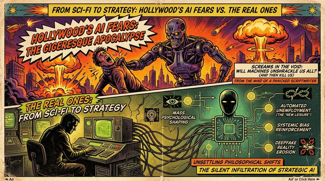 From Sci-Fi to Strategy: Hollywood's AI Fears vs the Real Ones